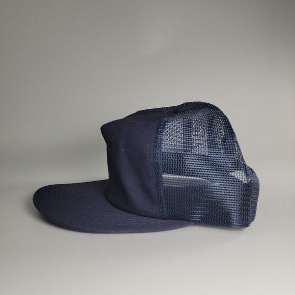 Vintage Blue Blank Snapback Trucker hat Made in USA - Picture 10 of 10